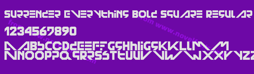 Surrender Everything Bold Square RegularPreview Surrender Everything Bold Square RegularPreview