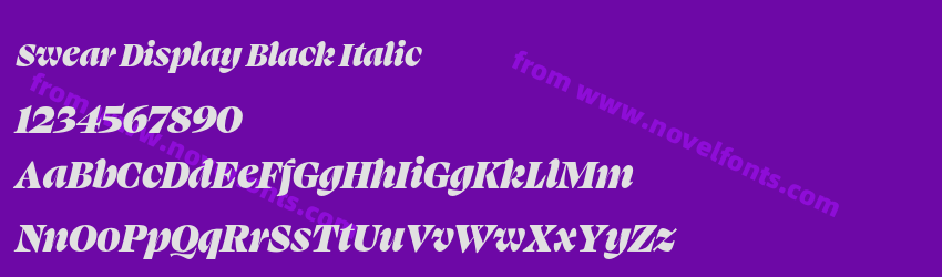 Swear Display Black ItalicPreview Swear Display Black ItalicPreview