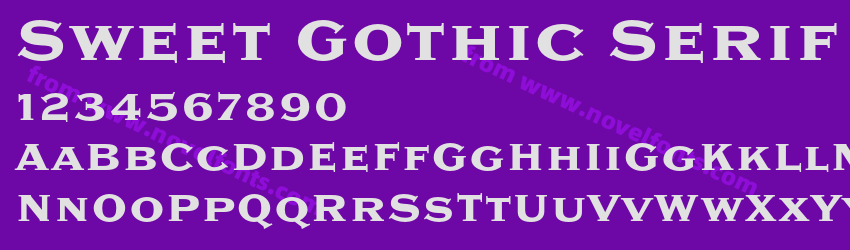 Sweet Gothic Serif BoldPreview Sweet Gothic Serif BoldPreview