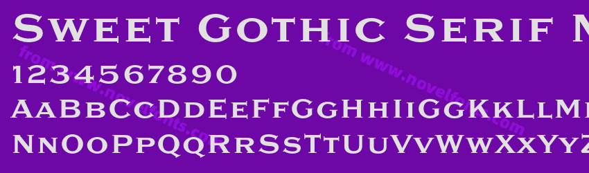 Sweet Gothic Serif MediumPreview Sweet Gothic Serif MediumPreview