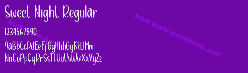 Sweet Night RegularPreview Sweet Night RegularPreview