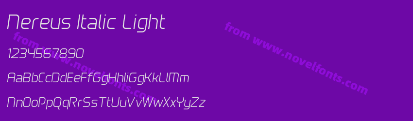 Nereus Italic LightPreview