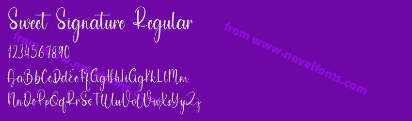 Sweet Signature RegularPreview Sweet Signature RegularPreview