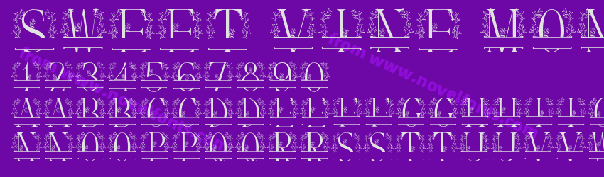 Sweet Vine MonogramPreview Sweet Vine MonogramPreview