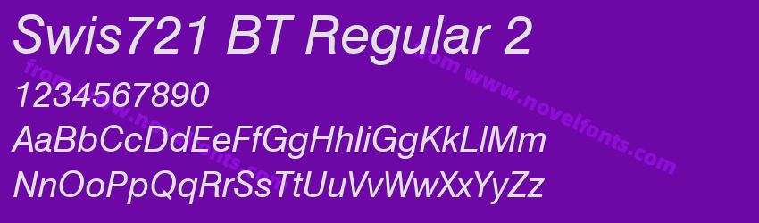 Swis721 BT Regular 2Preview Swis721 BT Regular 2Preview