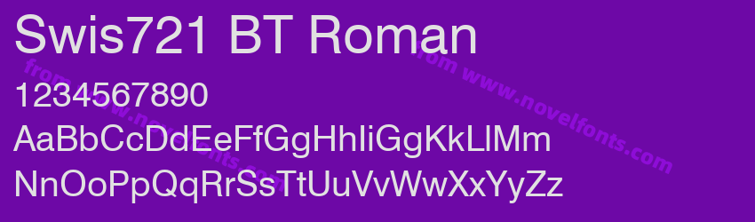 Swis721 BT RomanPreview Swis721 BT RomanPreview