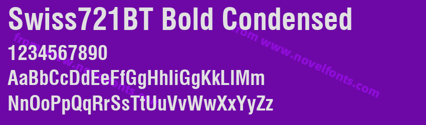 Swiss721BT Bold CondensedPreview Swiss721BT Bold CondensedPreview