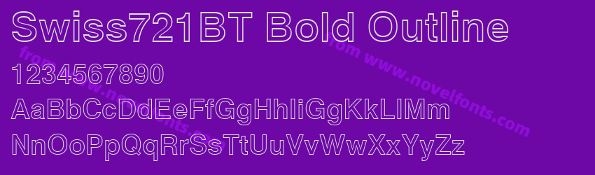 Swiss721BT Bold OutlinePreview Swiss721BT Bold OutlinePreview