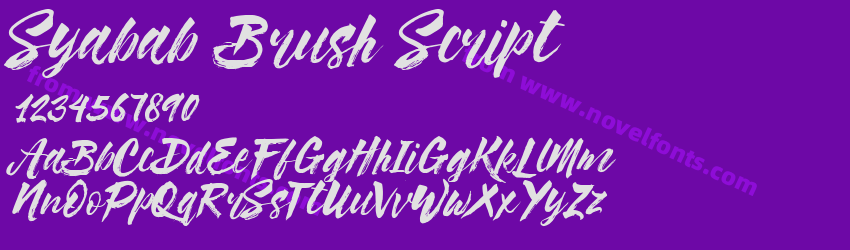 Syabab Brush ScriptPreview Syabab Brush ScriptPreview