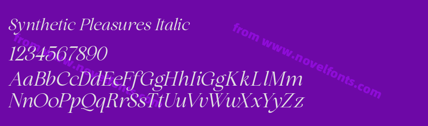 Synthetic Pleasures ItalicPreview Synthetic Pleasures ItalicPreview