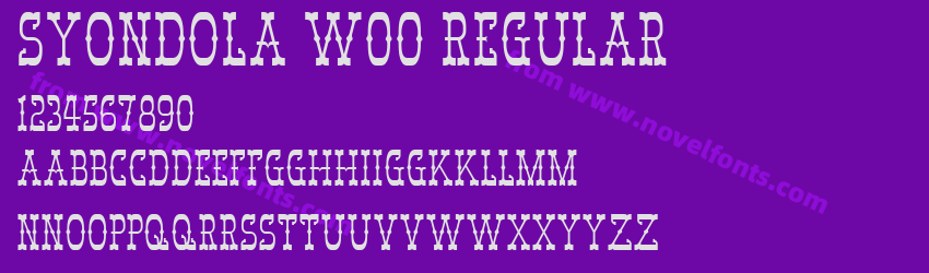 Syondola W00 RegularPreview Syondola W00 RegularPreview