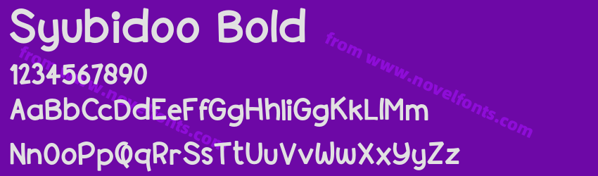 Syubidoo BoldPreview Syubidoo BoldPreview