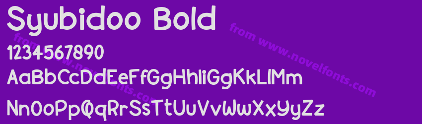 Syubidoo BoldPreview Syubidoo BoldPreview