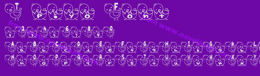 T piyo FontPreview T piyo FontPreview