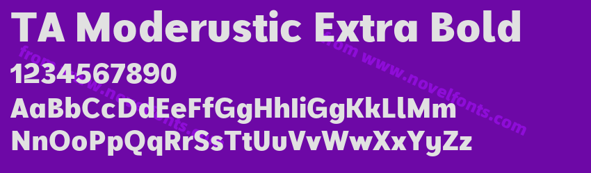 TA Moderustic Extra BoldPreview