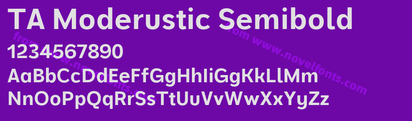TA Moderustic SemiboldPreview TA Moderustic SemiboldPreview