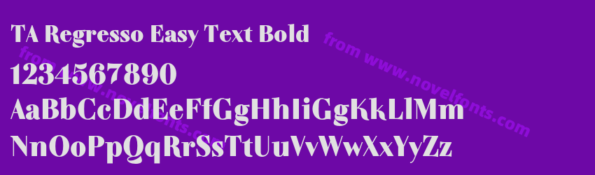 TA Regresso Easy Text BoldPreview
