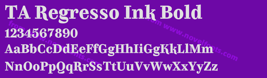 TA Regresso Ink BoldPreview TA Regresso Ink BoldPreview