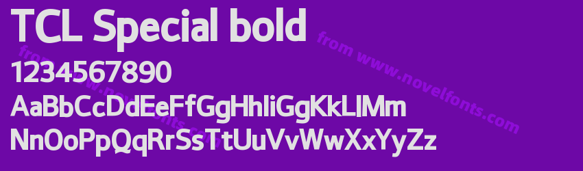 TCL Special boldPreview TCL Special boldPreview