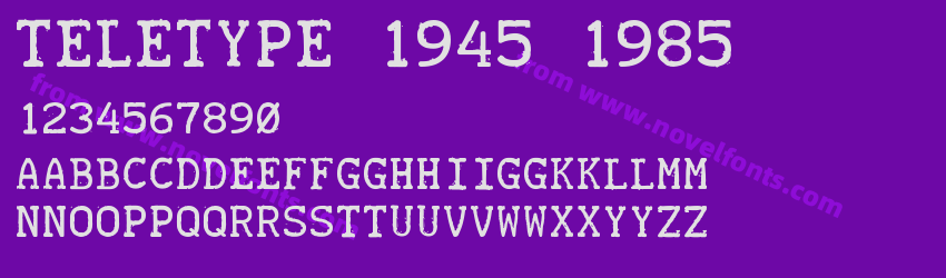 TELETYPE 1945 1985Preview