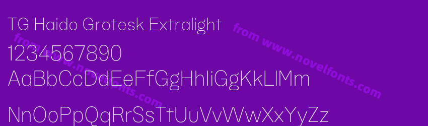 TG Haido Grotesk ExtralightPreview TG Haido Grotesk ExtralightPreview