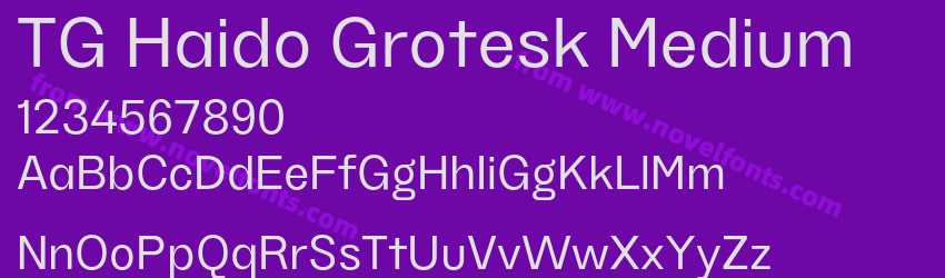TG Haido Grotesk MediumPreview TG Haido Grotesk MediumPreview