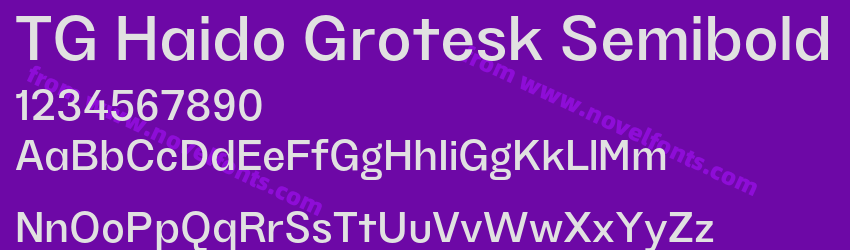 TG Haido Grotesk SemiboldPreview TG Haido Grotesk SemiboldPreview