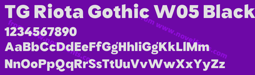 TG Riota Gothic W05 BlackPreview TG Riota Gothic W05 BlackPreview
