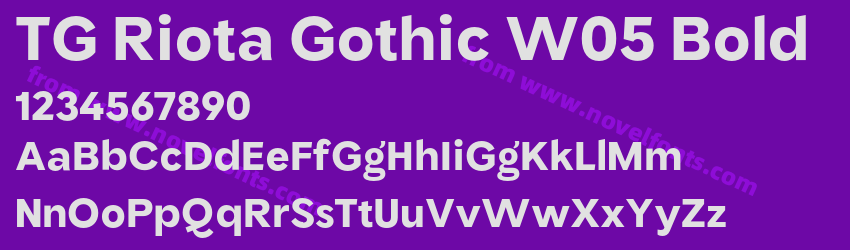 TG Riota Gothic W05 BoldPreview TG Riota Gothic W05 BoldPreview