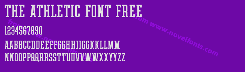 THE ATHLETIC FONT FREEPreview THE ATHLETIC FONT FREEPreview