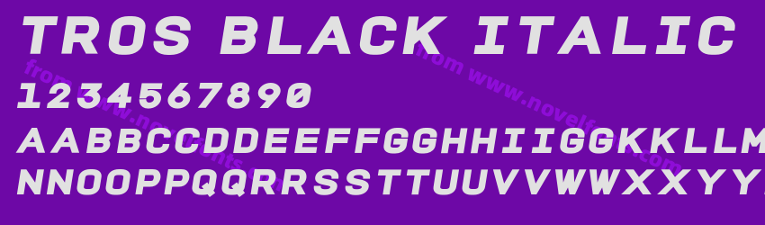 TROS Black ItalicPreview TROS Black ItalicPreview