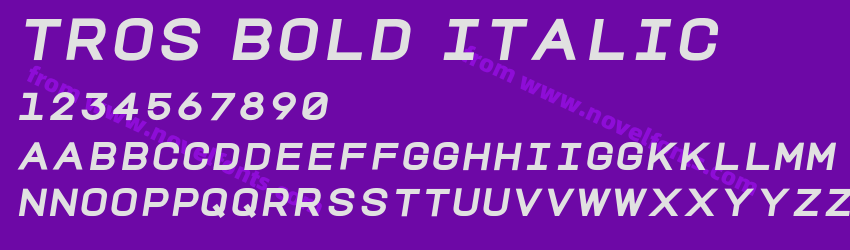TROS Bold ItalicPreview TROS Bold ItalicPreview