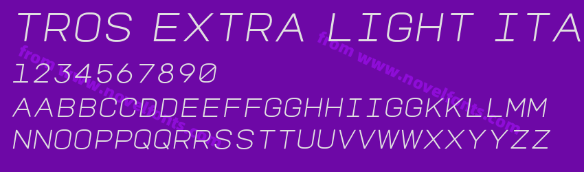 TROS Extra Light ItalicPreview TROS Extra Light ItalicPreview