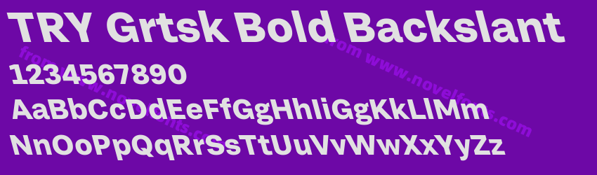 TRY Grtsk Bold BackslantPreview TRY Grtsk Bold BackslantPreview
