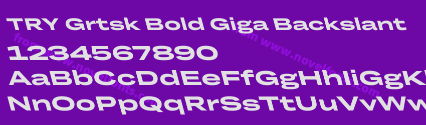 TRY Grtsk Bold Giga BackslantPreview