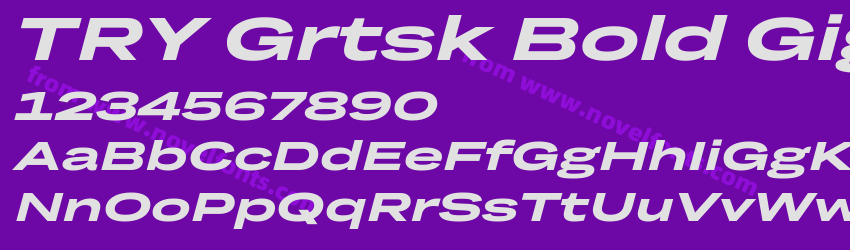 TRY Grtsk Bold Giga SlantPreview TRY Grtsk Bold Giga SlantPreview