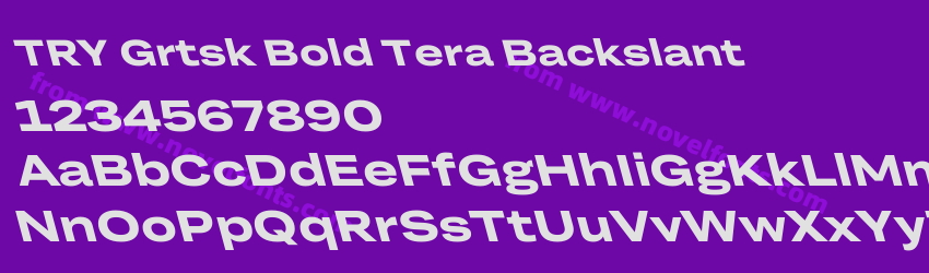 TRY Grtsk Bold Tera BackslantPreview TRY Grtsk Bold Tera BackslantPreview