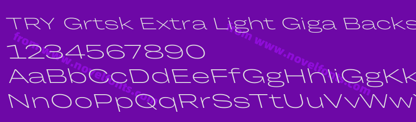 TRY Grtsk Extra Light Giga BackslantPreview TRY Grtsk Extra Light Giga BackslantPreview