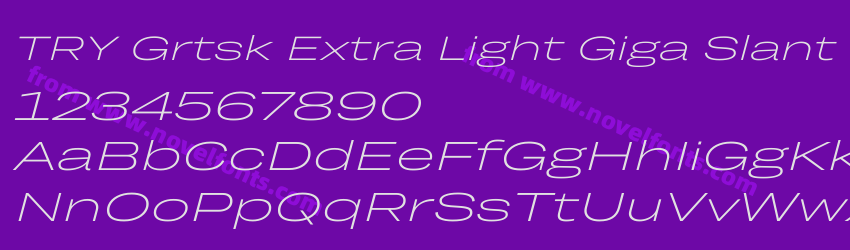 TRY Grtsk Extra Light Giga SlantPreview TRY Grtsk Extra Light Giga SlantPreview
