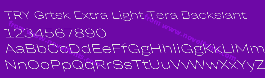 TRY Grtsk Extra Light Tera BackslantPreview TRY Grtsk Extra Light Tera BackslantPreview