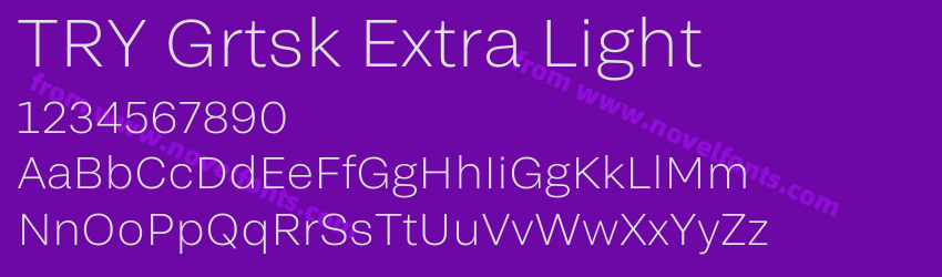 TRY Grtsk Extra LightPreview TRY Grtsk Extra LightPreview