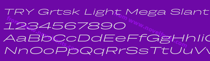 TRY Grtsk Light Mega SlantPreview TRY Grtsk Light Mega SlantPreview
