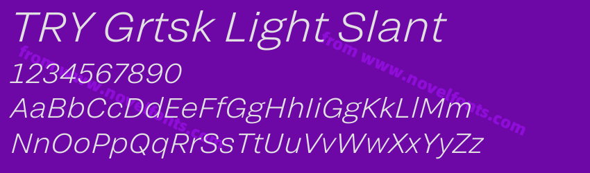 TRY Grtsk Light SlantPreview TRY Grtsk Light SlantPreview