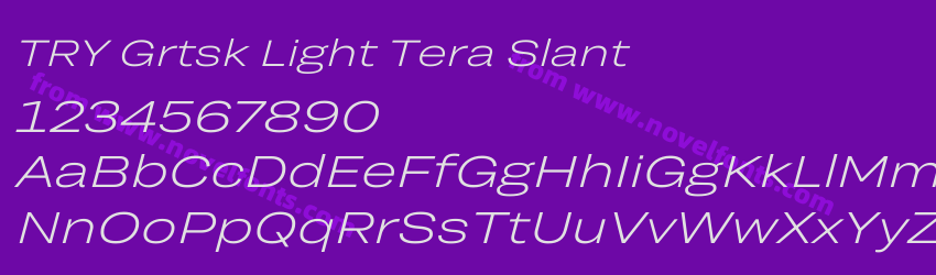 TRY Grtsk Light Tera SlantPreview TRY Grtsk Light Tera SlantPreview