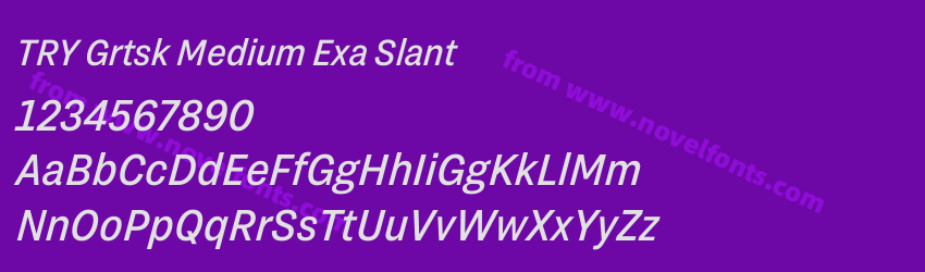 TRY Grtsk Medium Exa SlantPreview TRY Grtsk Medium Exa SlantPreview