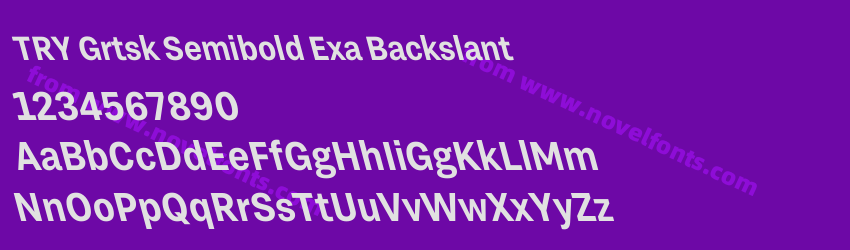 TRY Grtsk Semibold Exa BackslantPreview