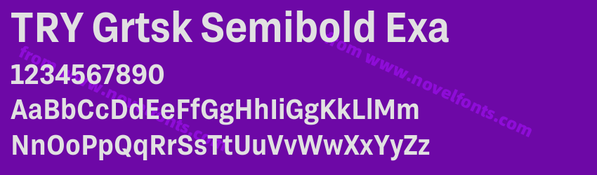 TRY Grtsk Semibold ExaPreview TRY Grtsk Semibold ExaPreview