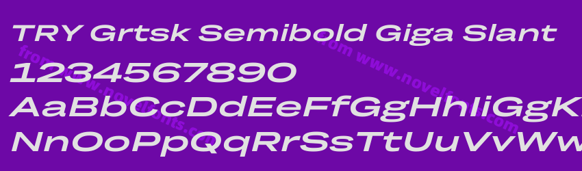 TRY Grtsk Semibold Giga SlantPreview TRY Grtsk Semibold Giga SlantPreview