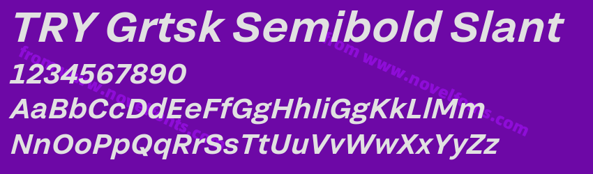 TRY Grtsk Semibold SlantPreview TRY Grtsk Semibold SlantPreview