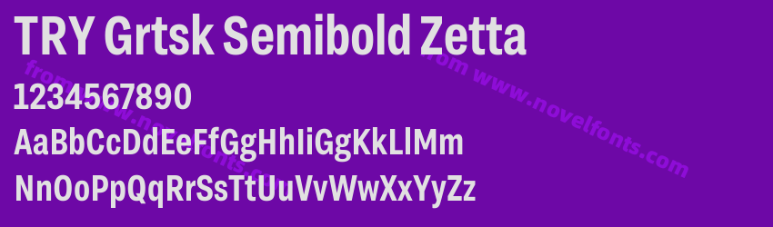 TRY Grtsk Semibold ZettaPreview TRY Grtsk Semibold ZettaPreview